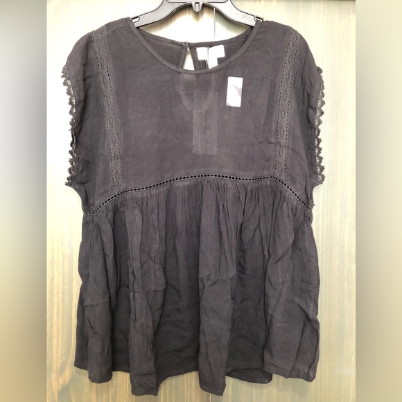 Myra Bag Tops - NWT Myra flowy black top size S